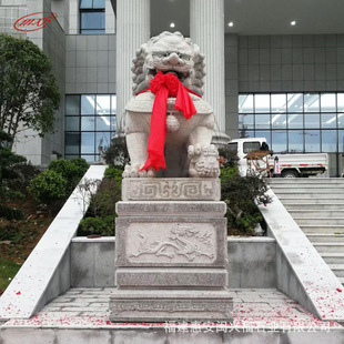 Hui'an Stone Carving Beijing Lion Hotel Villa Courtyard Door Granite Stone Lion Door Decoration Ornaments