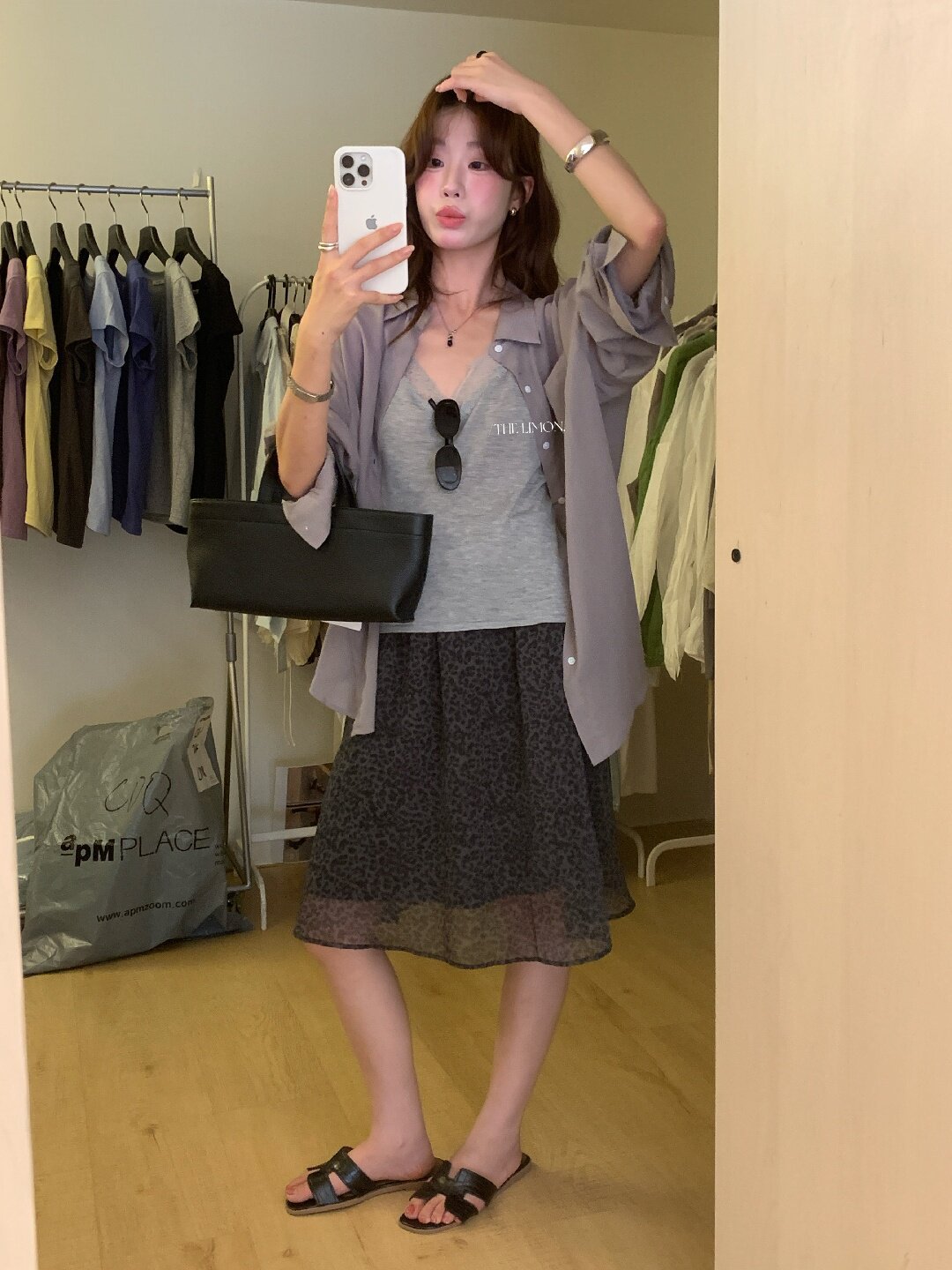 Áo sơ mi nữ tay dài chất liệu tencel phong cách lười biếng ấm áp — Vàng nhạt, xanh lam, Xanh lá cây nhạtcolor, màu hồng chi tiết 84