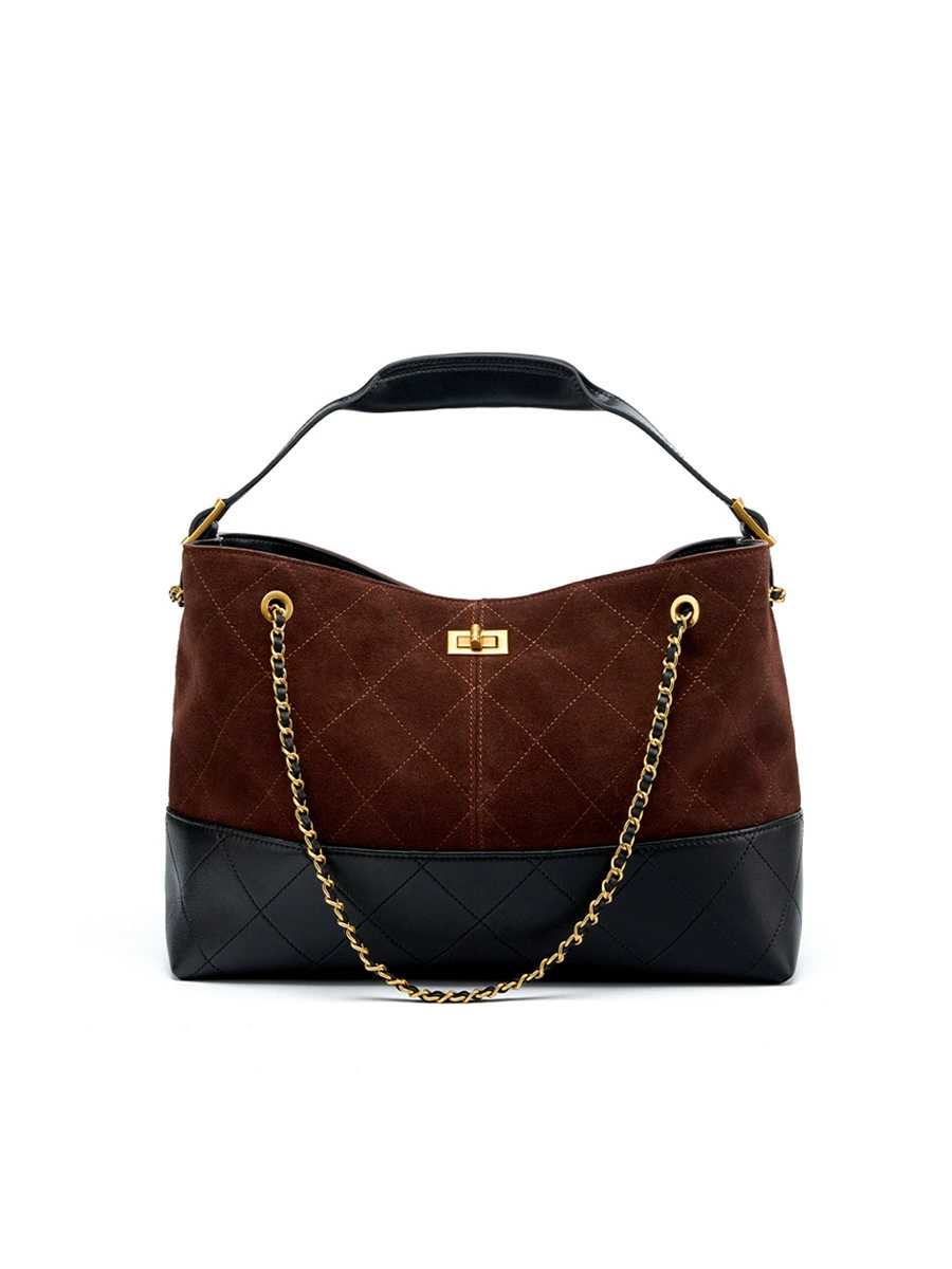 Handheld chain, capacious one-shoulder bag, chain bag, high-quality style