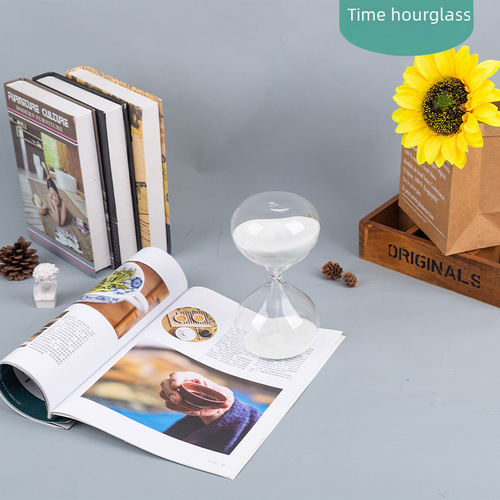 Colorful glass hourglass minimalist decor home TV stand accessory office computer desk modern ornament