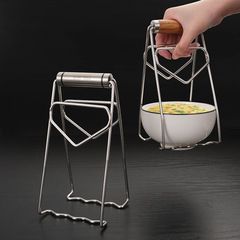 304 stainless steel anti-scalding clip household bowl and dish holder kitchen tool soup bowl retriever steamed food plate clip