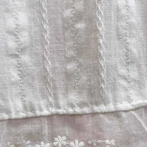 Spring New Elegant Elastic High-Waisted White Simple Commute Loose Lace Edge Versatile Fairy Semi Skirt for Women