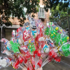 聖誕節糖果兒童禮物聖誕節棒棒糖創意花束休閒零食糖果批發嚴出口