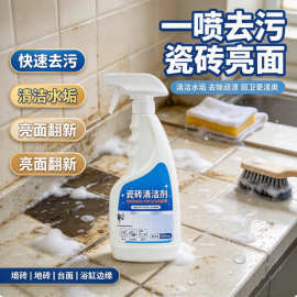 瓷砖清洁剂强力去污除垢水垢浴室卫生间地砖墙砖厨房清洗喷雾500m