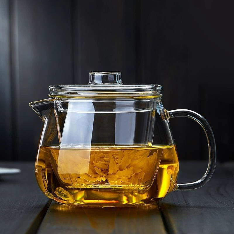 Glass teapot, flavored tea, tea set, increased thickness