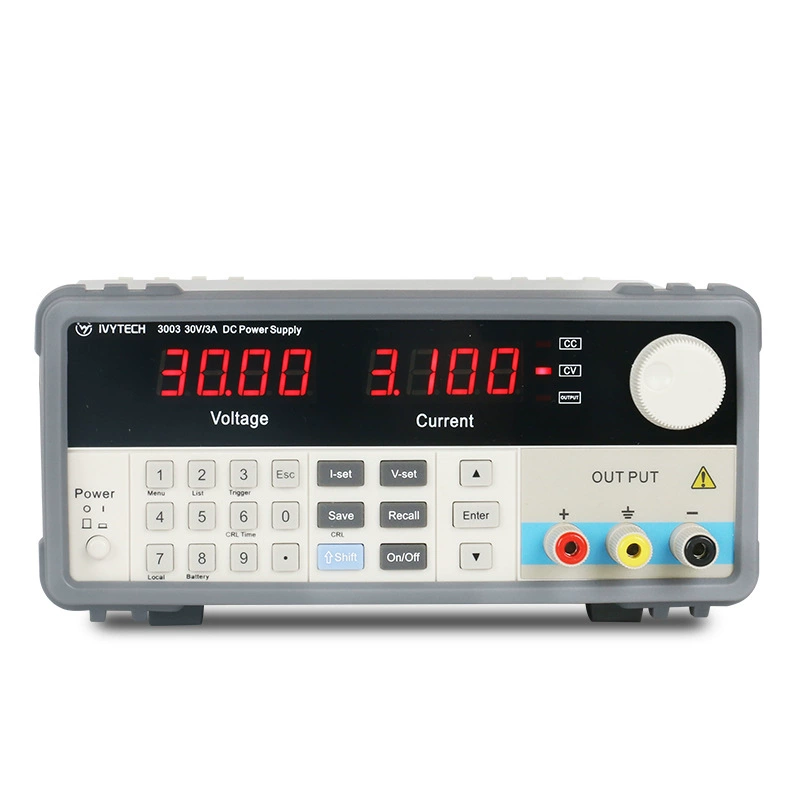 艾维泰科 IV3003 Linear DC voltage-regulated power supply 30V3A dual display 9 groups storage 10mV1mA test
