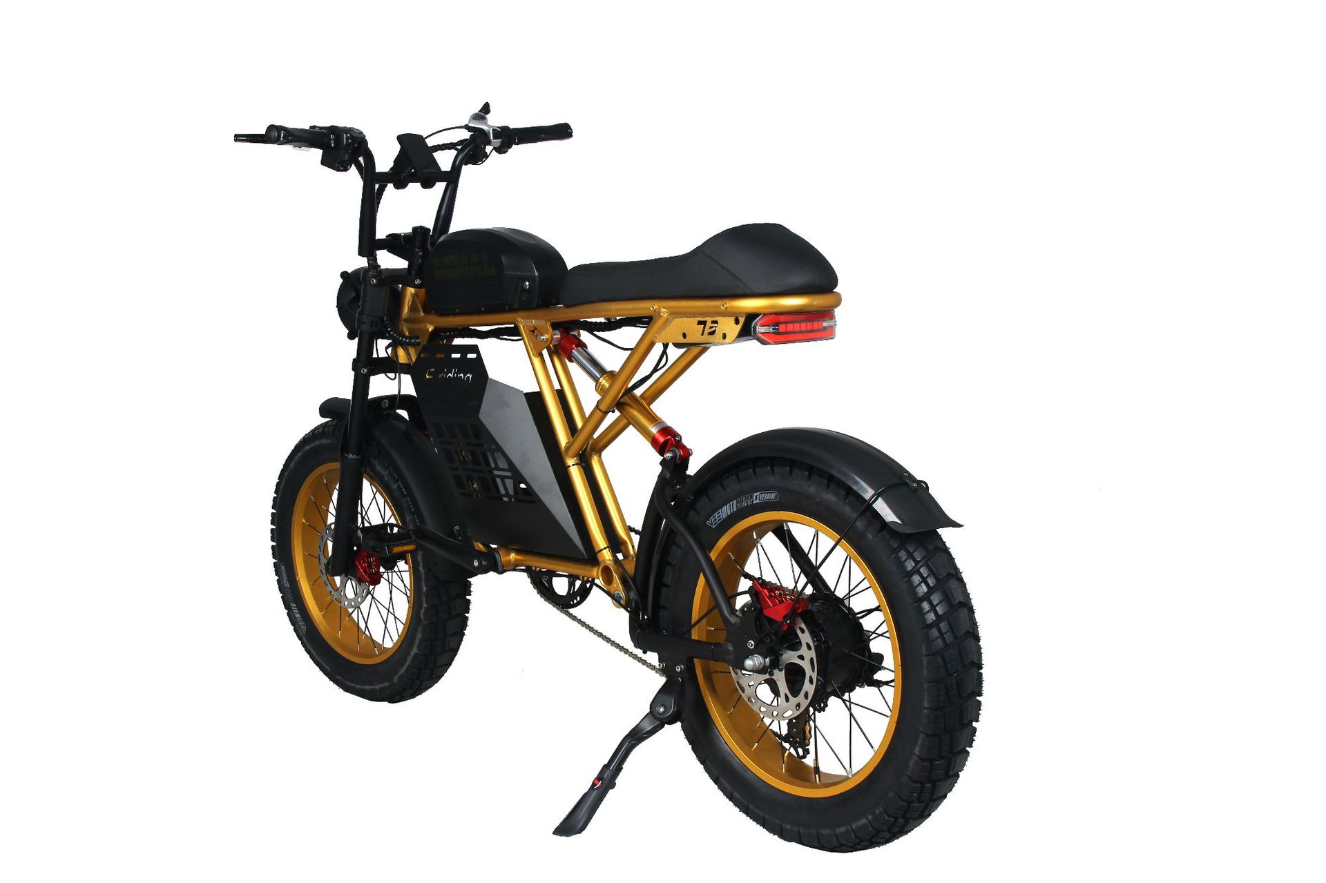 MINAL 20inch Fat Tire Retro Electric Motorcycle Off-road Beach Lithium Battery Long Range Electric Assist Bike