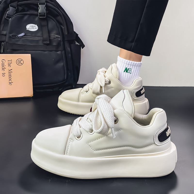 2025 Tide Viento de primavera transmisión en vivo nicho de fondo grueso ins alto amor skate viento de puerto tembloroso zapatos de pan transpirables