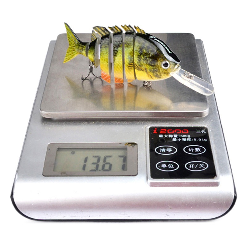 Fabricante en stock 10cm Luya cebo plástico cebo duro biónico 14G multi-Sección cebo rebordear bajo gran cantidad Congyu