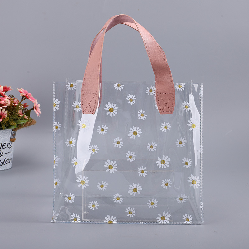 透明伴手礼袋子手提ins结婚喜糖盒伴娘妇女节礼品袋PVC礼物空盒