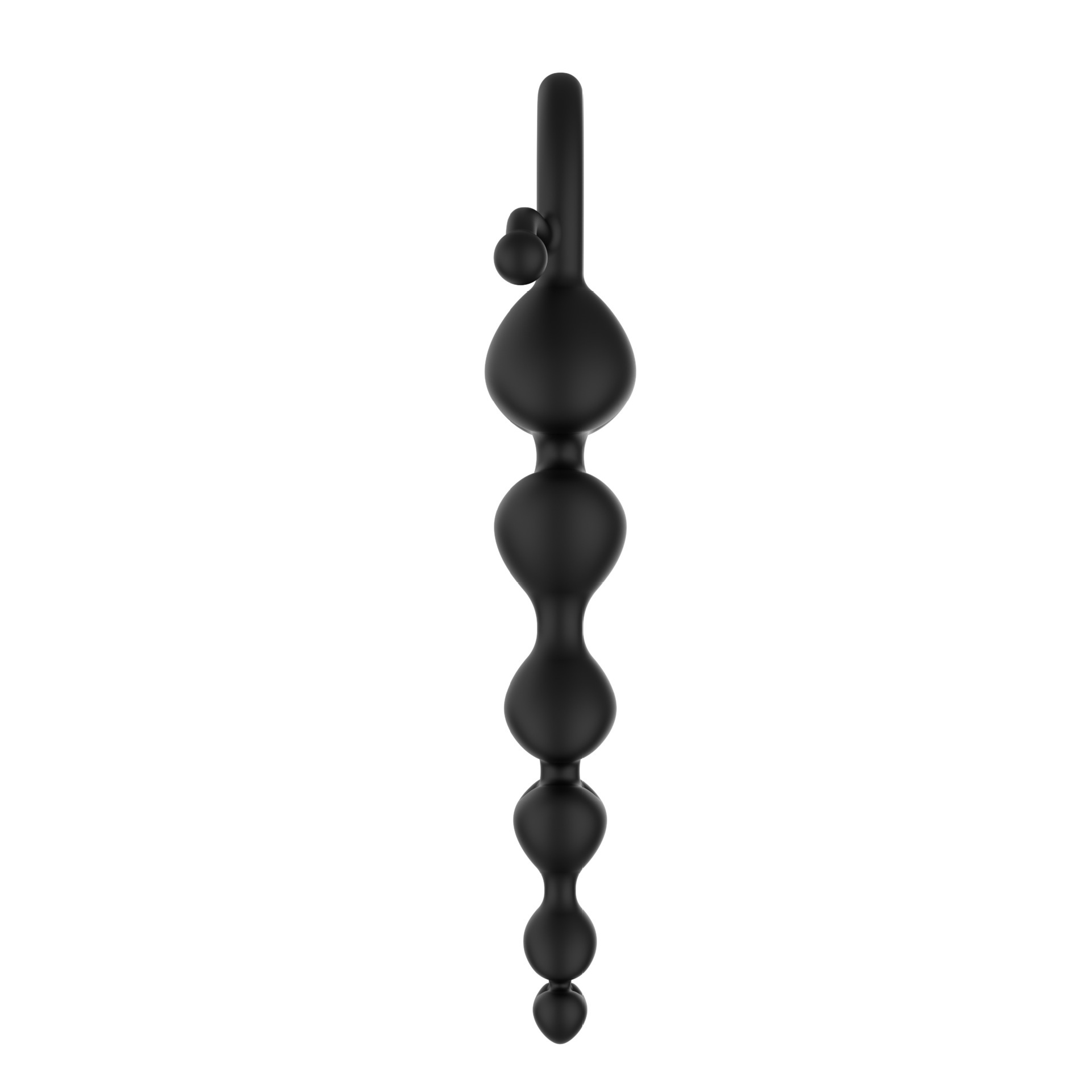 Silicone Heart-Shaped Anal Plug with Bead Design, Manual Non-Vibrating Anal Trainer, Body-Safe Silicone — detail image 2