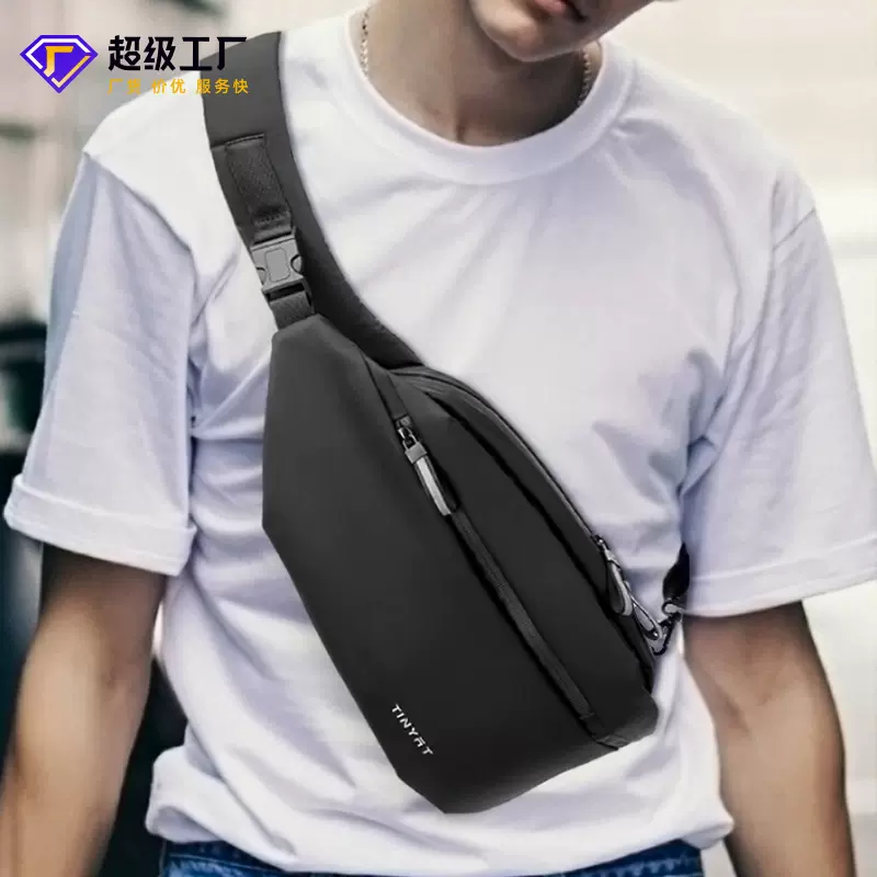 胸包男士多功能潮流斜挎包跨境新款胸前包男生运动休闲防水单肩包