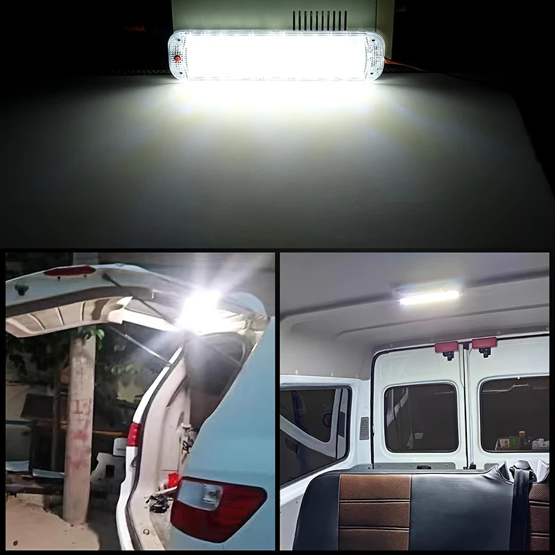 Neutral Ultra-Bright Truck Led Compartment Light 72 Beads 12-80V Rv Cab Reading Light Trunk Light Panel