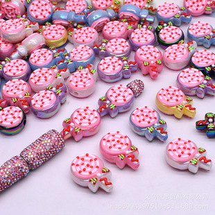 Lollipop resin accessories new diy little girl hair accessories material hand-made beaded pen accessories wholesale