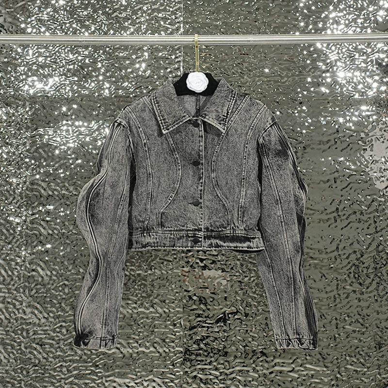 Американский стиль дизайн куртка топ женский осенний новый стиль