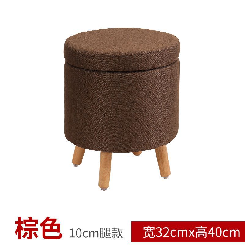Taburete de tela bajo para el hogar taburete de sofá taburete redondo taburete de almacenamiento creativo simple taburete de almacenamiento taburete pequeño para adultos taburete de zapatos