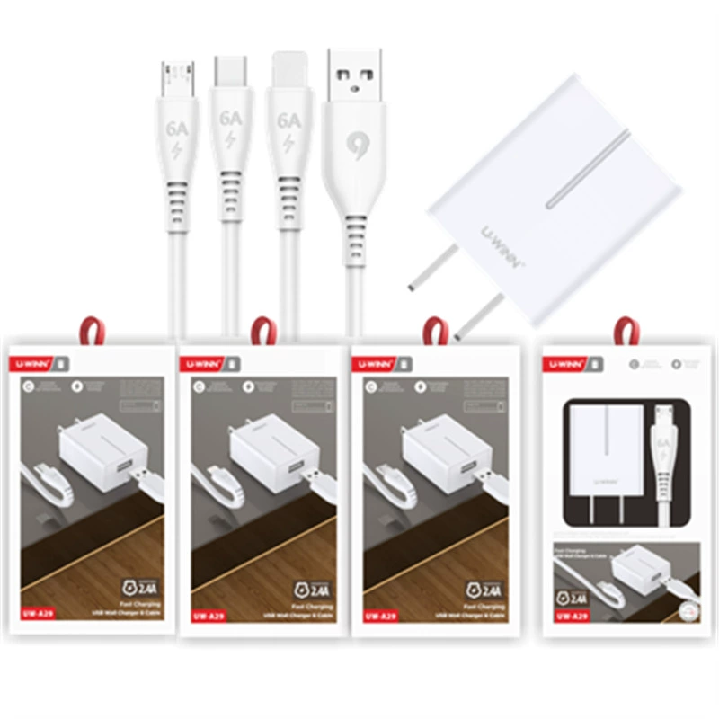 Совместимый блок зарядки для смартфона, набор, 4A, iPhone, Android