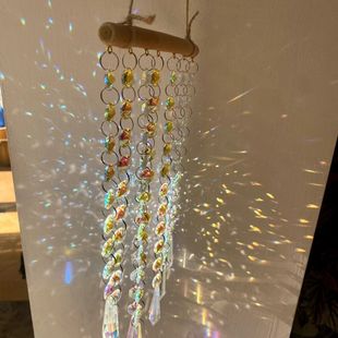Sunshine Catcher Crystal Original Pendant Forest Fantasy Birthday Gift Girl's Room Crystal Wind Chime Ins Style
