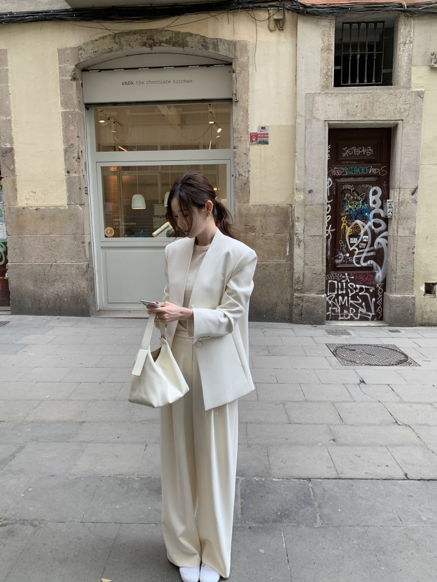 Blazer vintage stile coreano donna giacca casual elegante_voghion.com