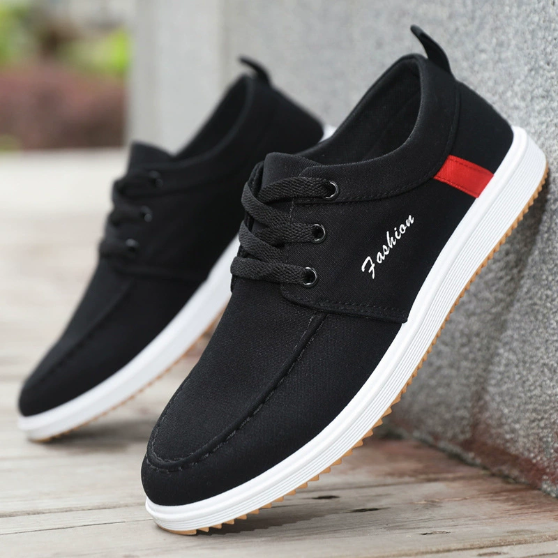 Мужские рабочие тканевые туфли для улицы, износостойкие, 2025, низкие, легкие, для студентов, работы, мальчиков, модные туфли для мужчин, мягкая подошва, корейская версия