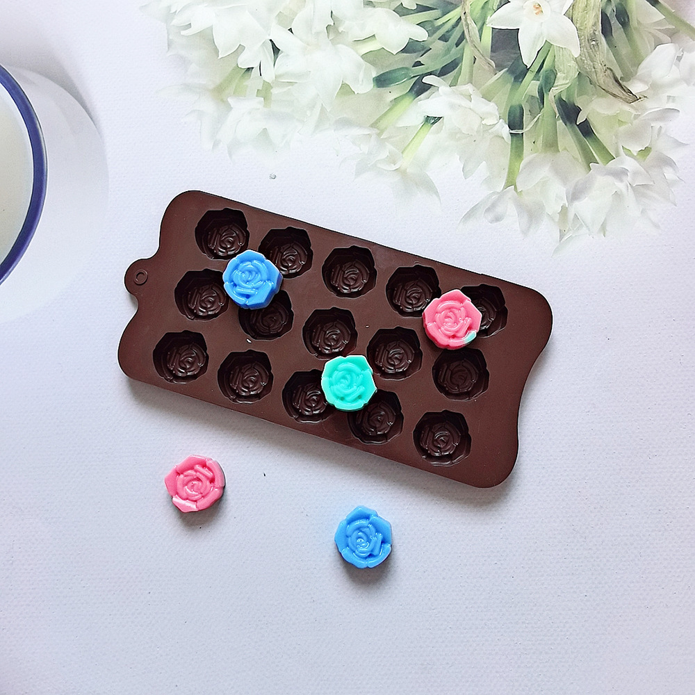 15 litros de chocolate estereoscópico rosa 679 molde de silicona dulces pudín molde de postre pastel para hornear