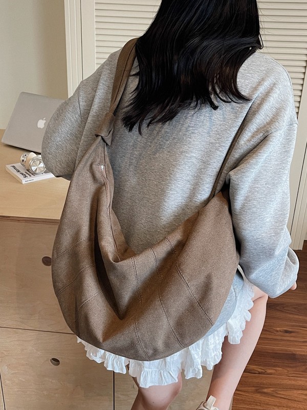 Bolso de mochila, bolso de ocio de mujer, bolso de brazo simple, bolso de hombro simple, gran capacidad de empalme de moda, bolso de crown de viaje