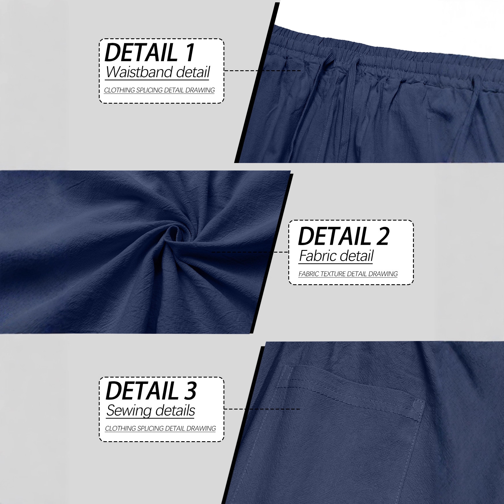 Botón transfronterizo TK blusa de manga larga pantalones rectos Europa y América Amazon Henry cuello camisa casual algodón y lino hombre set