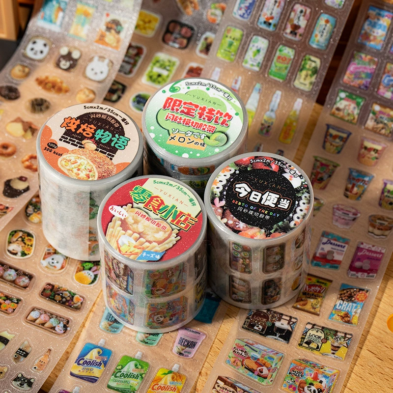 Пет-лентяй Showa Sakura Shop серия древний стиль пища DIY ручной набросок Guka коллаж