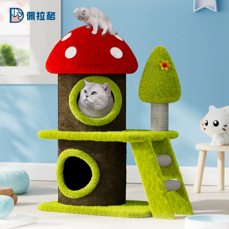 Новый грибной домик для кошек, рамка для лазания, кошачье гнездо, универсальная качели-кровать, сизалевая полка для кошек, кошачий когтеточка, игрушка для кошек, трансграничная