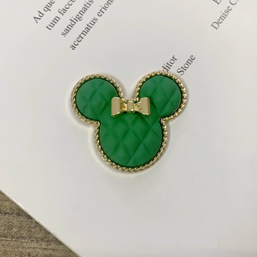 Muñeca de la historieta DIY accesorios de joyería pintura Mickey pajarita color caramelo teléfono móvil belleza material agujero zapatos