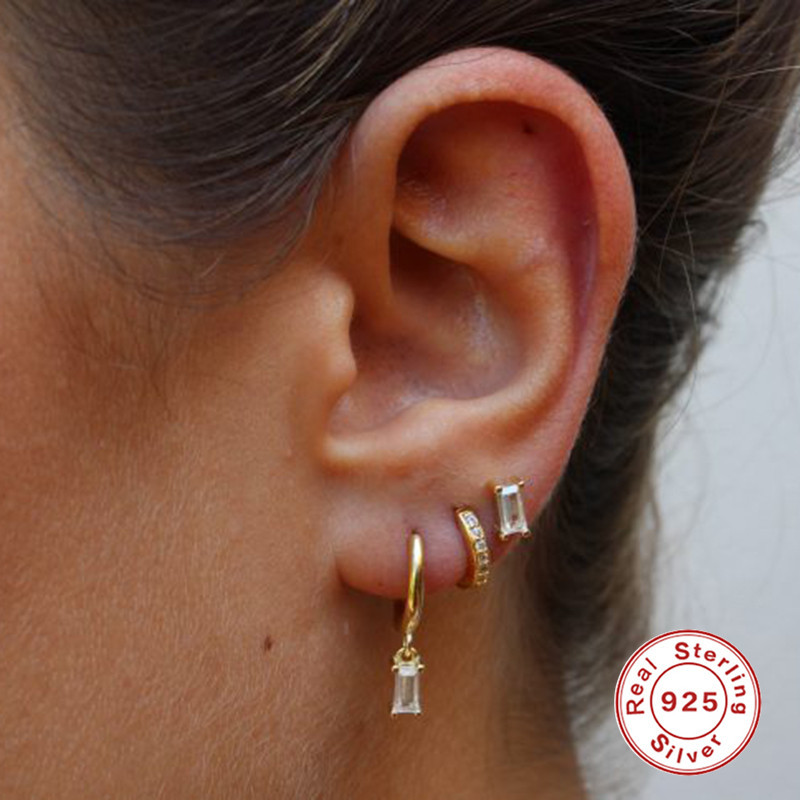 4g Weight 925 Sterling Silver Ear Needle Material 18K Gold Plated Plating Material Drop Earrings, Earrings, Ear Studs Classification 1 Set Quantity Date, Tea Party Occasion Copper Material Geometric Pattern All Seasons Season Women's Gender Elegant, Shiny Style 1 Set Elegant Shiny Geometric Copper 18K Gold Plated Drop Earrings Earrings Ear Studs 12