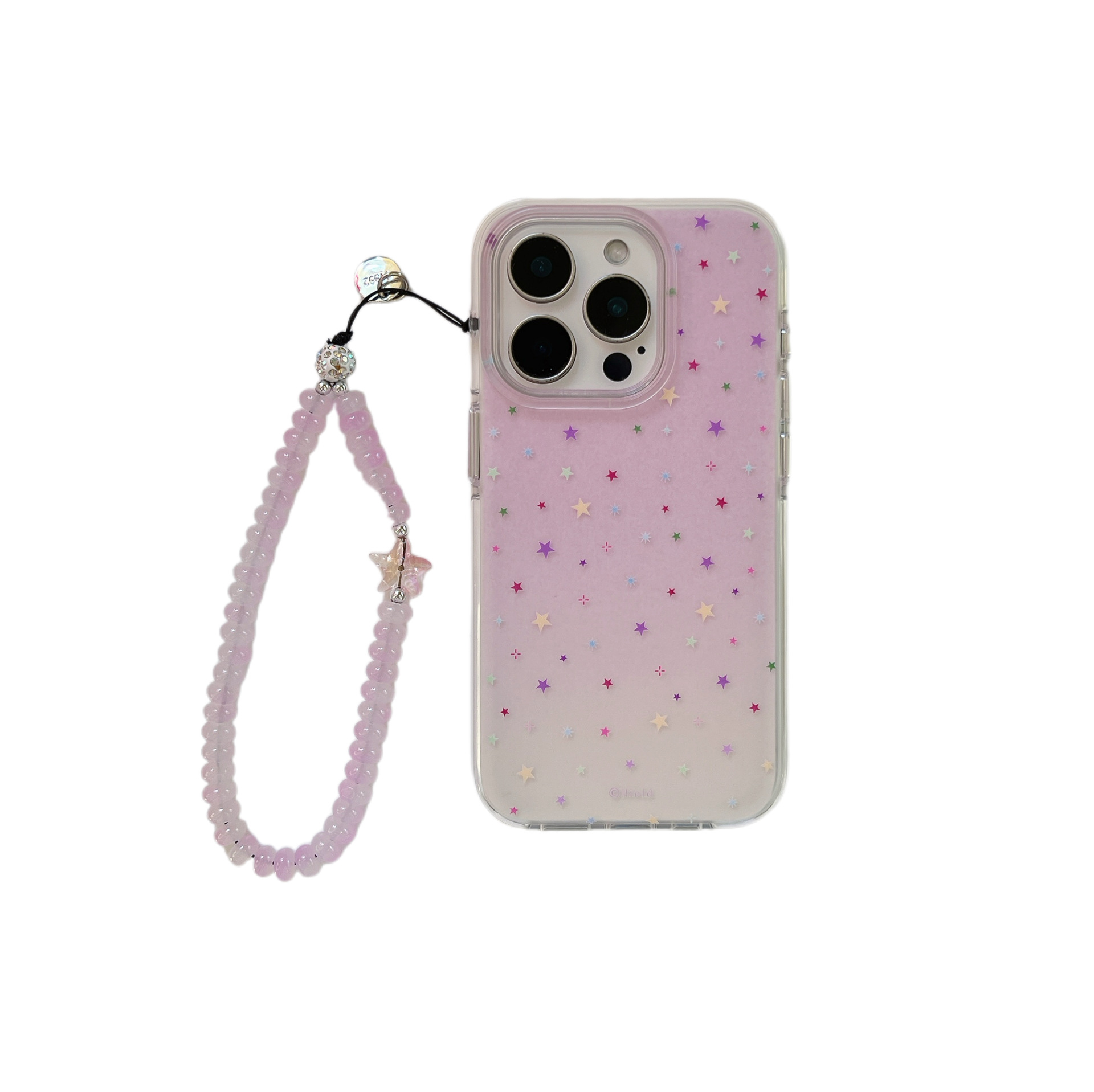 Verano fresco, florecimiento, estrellas de colores en polvo, adecuado para Apple 16ProMax, funda para teléfono móvil 15Pro nicho 14/13