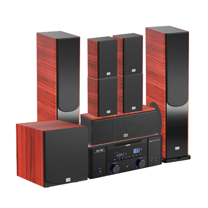 先科ホームシアター音響7.1セット家庭用5.1テレビ投影3dサラウンドk歌セットスピーカーの重さが低い|undefined
