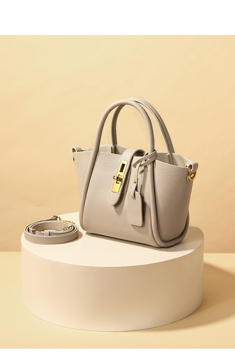 Echtes Leder Bucket Bag Damen Designer Umhängetasche Für Sommer_voghion.com