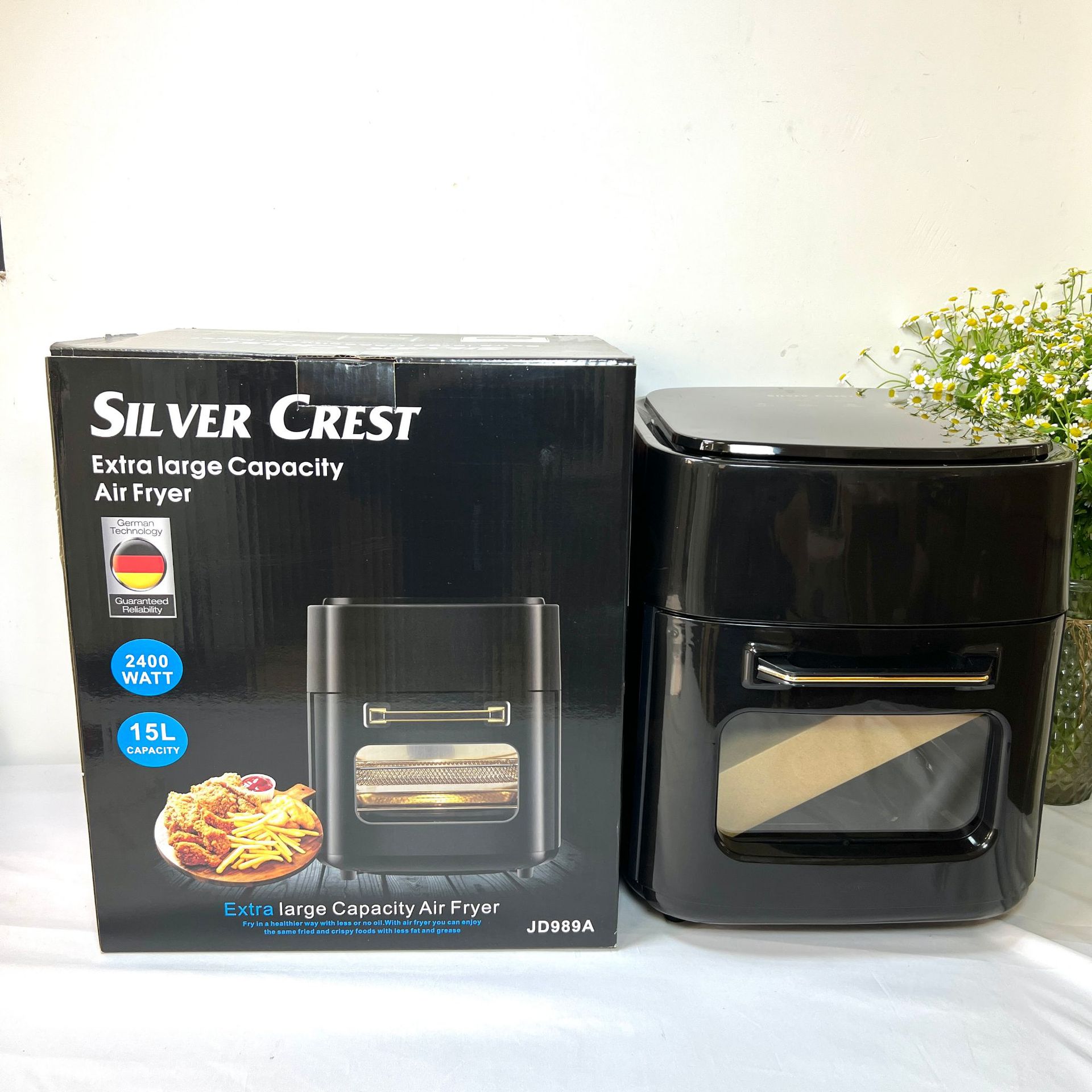 15L air fryer-black