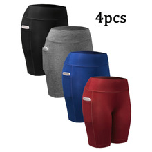 D 31943 Side pocket yoga shorts ��ڴ��٤�̿�ŷ�����п�