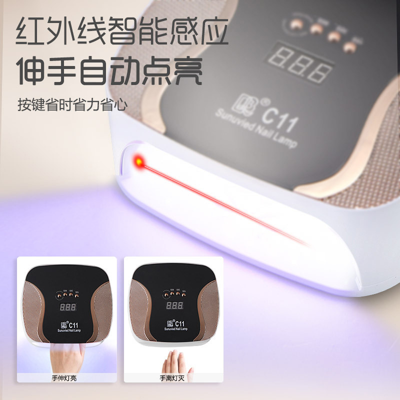 UV nail dryer with sensor, 67 LED lamps