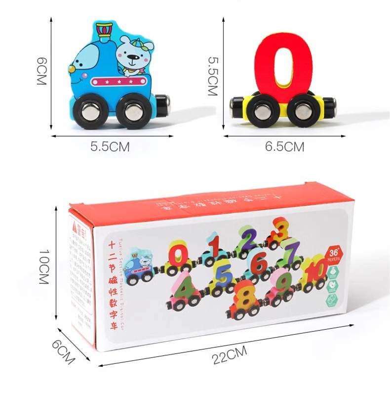 Tren digital magnético, bloques de construcción, rompecabezas para niños, niño, bebé, educación temprana, niña, material didáctico de iluminación, coche de juguete