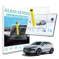 Подходит для навигации BYD, закаленная пленка, защитная пленка для экрана центрального управления, модификация интерьера, автомобильные принадлежности