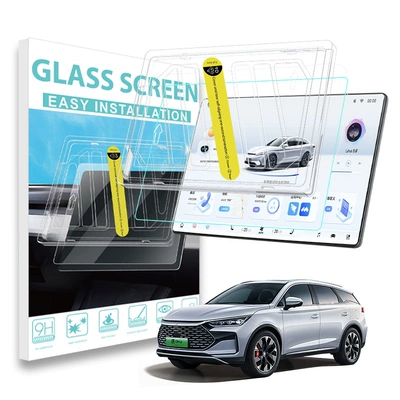 Suitable for Byd Yuan Second Navigation Tempered Film Central Control Screen Protection Film Interior Modification Car Supplies
