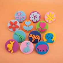 EVA海绵印章儿童早教diy套装美术创意绘画幼儿园涂鸦印章工具批发