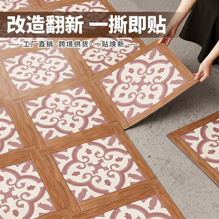 仿木纹地板贴vinyl flooring民宿商铺旧房翻新PVC地板革跨境出口