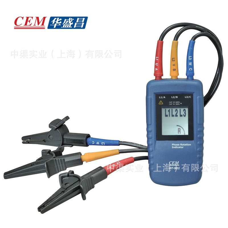 DT-902华盛昌品牌型相序表手持式马达相位转换指示仪