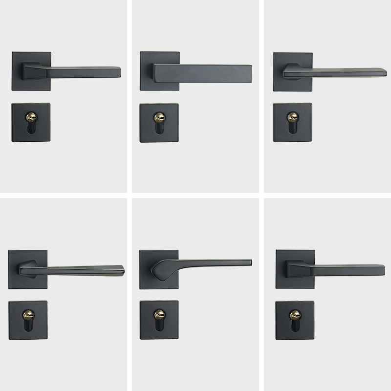 Cerradura de la puerta del Hogar Universal mudo cerradura de la puerta interior manija de la puerta hardware de la puerta de acero inoxidable dormitorio cerradura de la puerta dividida