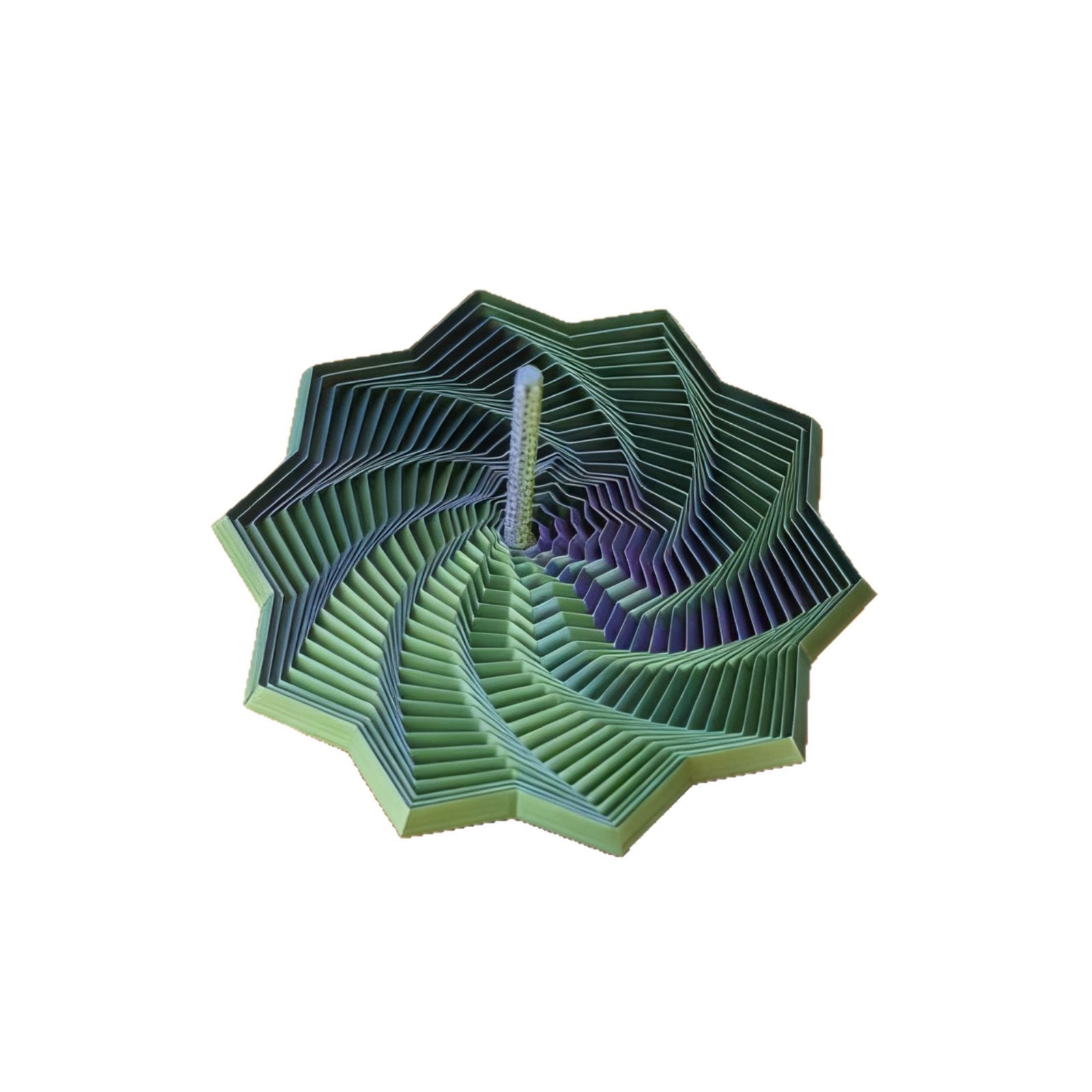 Impresión 3D octogonal torre de rábanos descompresión espiral estereoscópica descompresión juguete estrella con mango pequeño adornos de escritorio image 6