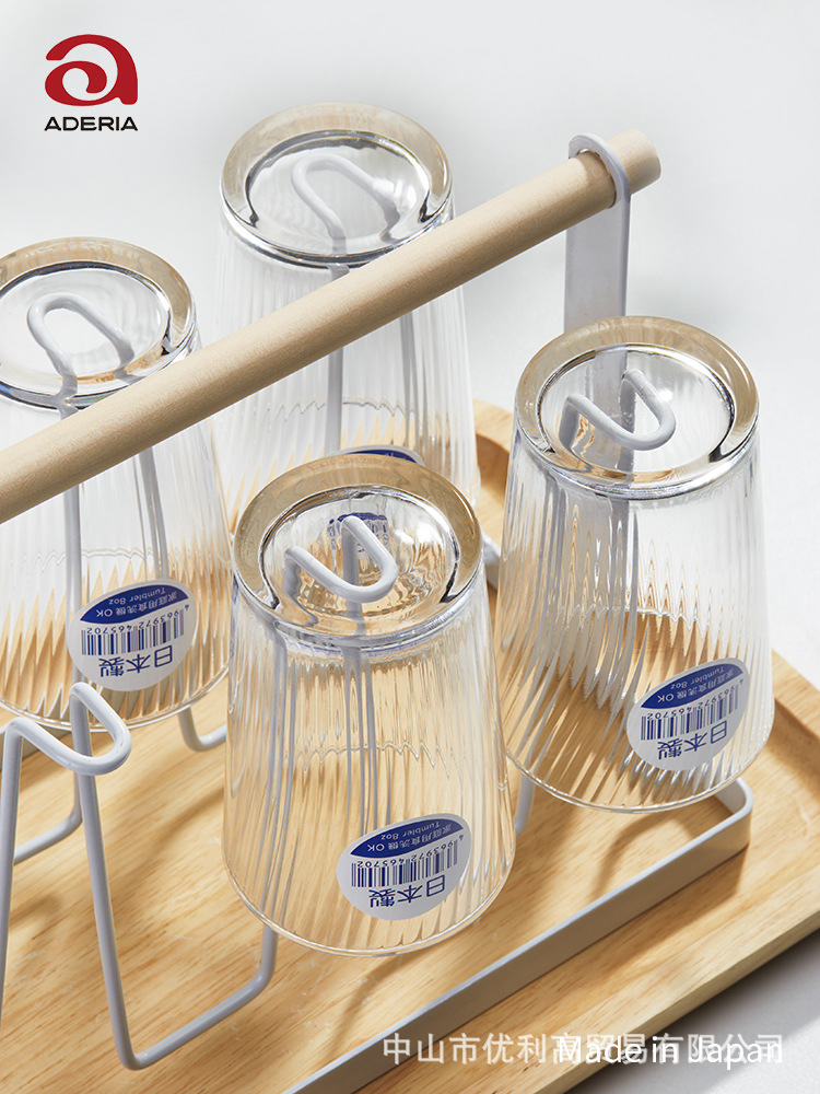 aderia Japan Imported Saltpetre household Thread Juice Cup Milk Cup Green tea cup Glass Water cup wholesale