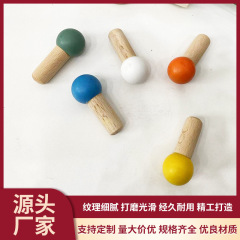 穴の穴の板の部品の15mmのマッチの棒の実木はカラーの子供のペンダントの家庭を掛けて実木を掛けます。
