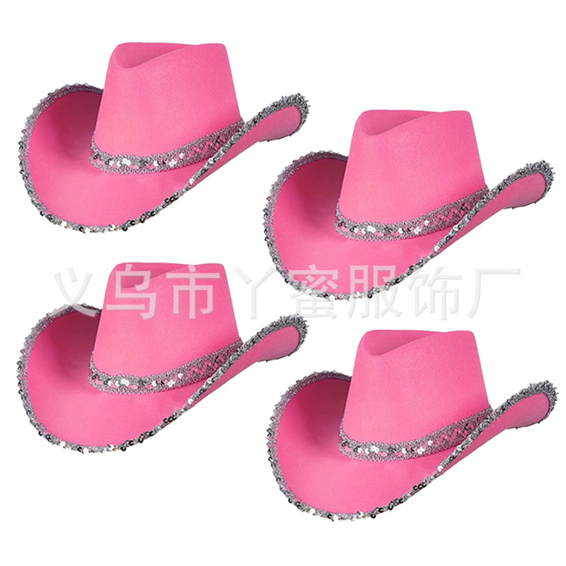 Juego de 4 piezas con borde plateado rosa