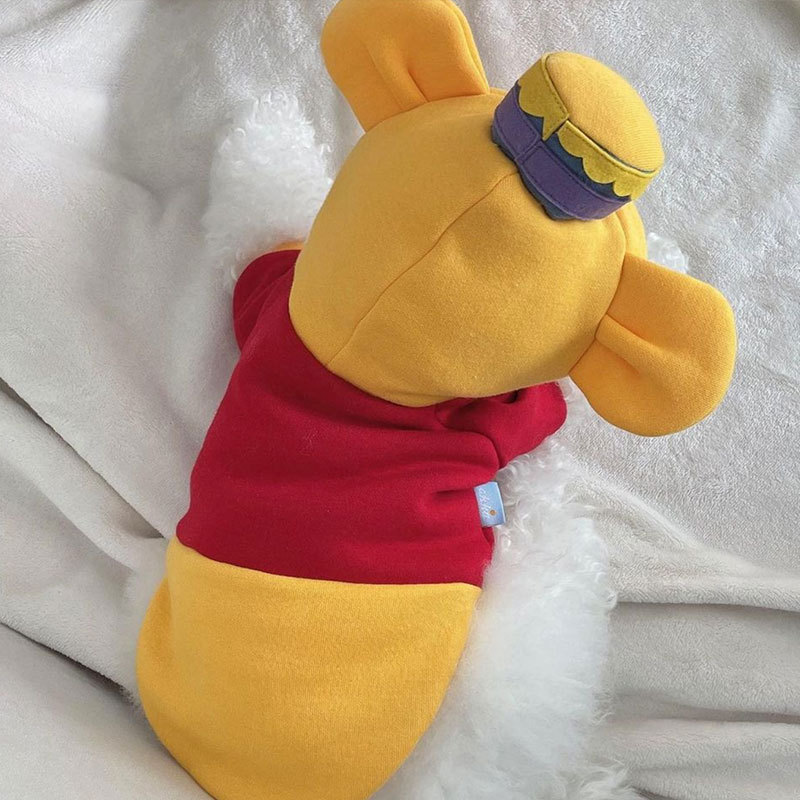 Ropa para mascotas Winnie the Pooh ropa de transformación suéter para perros gato Delgado ropa de dos patas perros medianos y pequeños ropa divertida