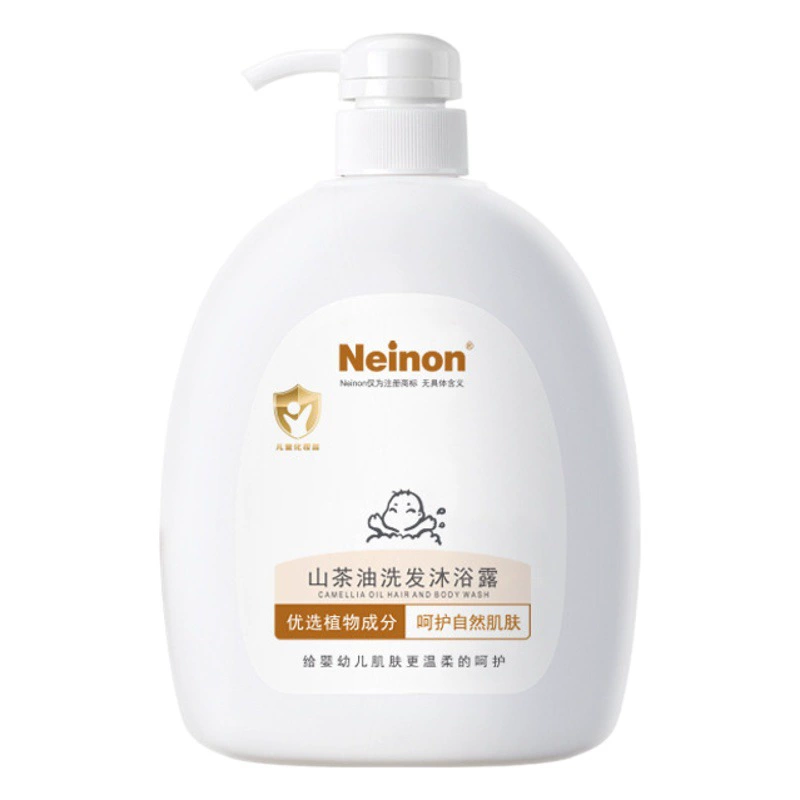 [Производитель] Детский шампунь Lainong, шампунь и гель для душа с натуральным маслом камелии, 2-в-1, 500 мл